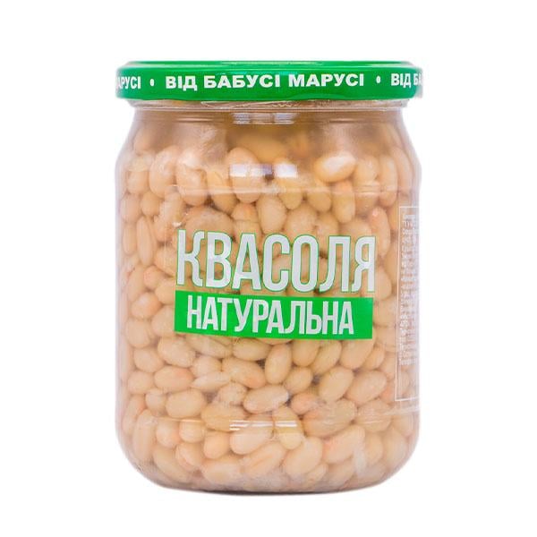 Овощная консерва Бабусі Марусі "Квасоля Натуральна" 500 г (33347751)