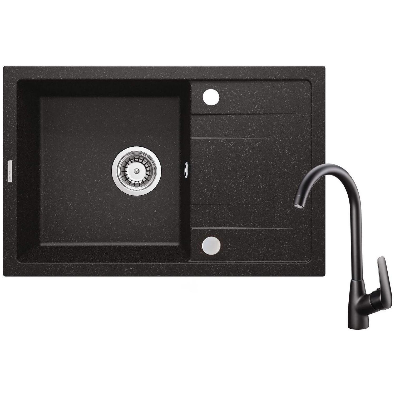 Мойка кухонная Deante ZRCB2113 гранитная прямоугольная 670x440 мм Графитовый (25965316)