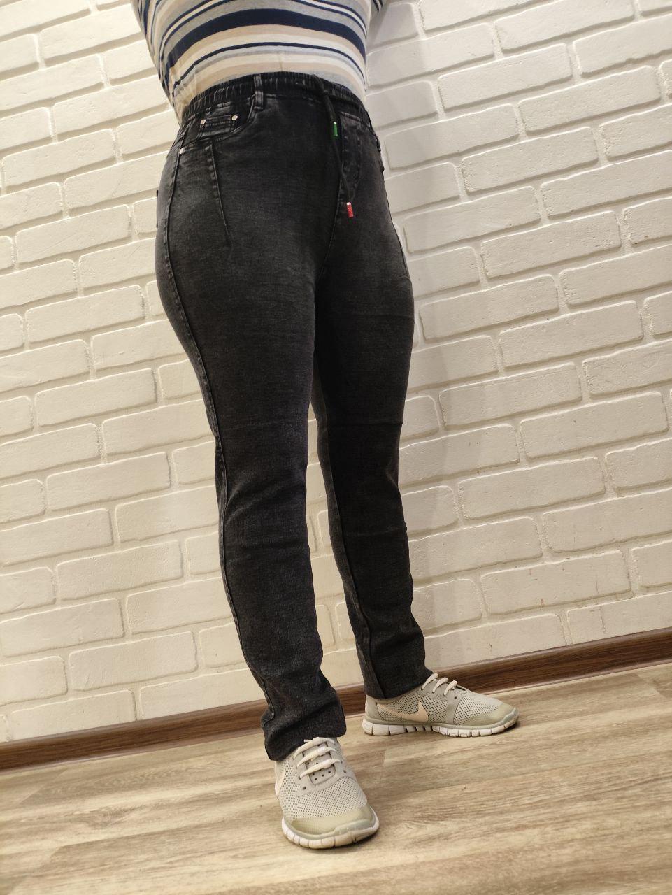 Джинсы женские на байке 3333 р. 54 Серый (2775817155) - фото 10