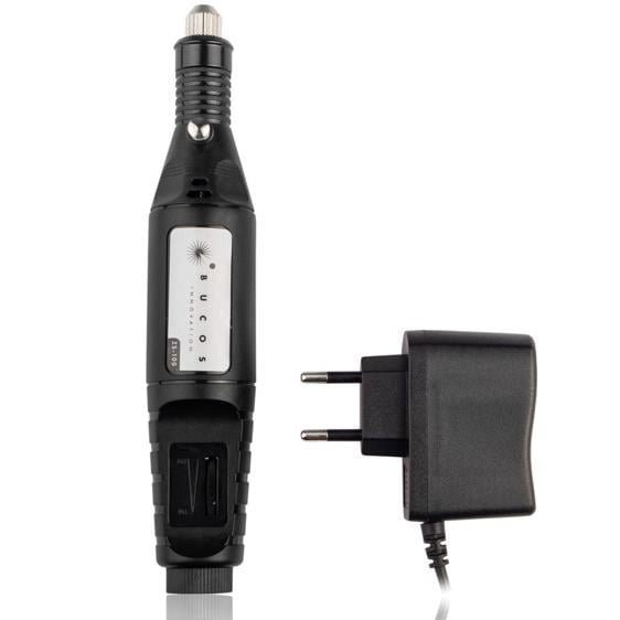 Фрезер-ручка для маникюра портативный BUCOS ZS-100 20000 об/мин 6 фрез Black