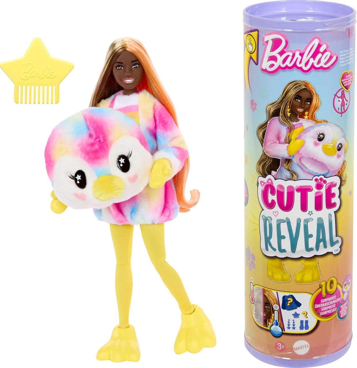 Лялька Barbie Cutie Reveal HRK40 в костюмі пінгвіна Змінює колір (27985569)
