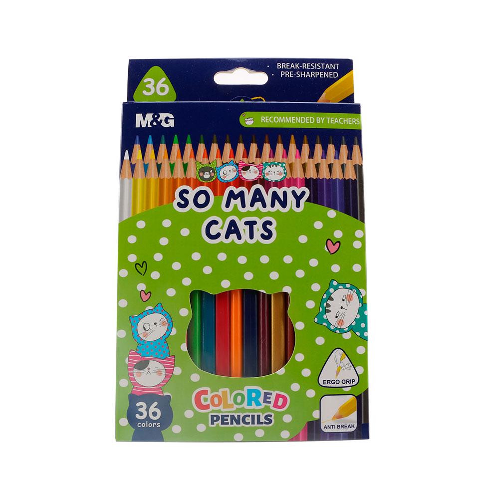 Набор цветных карандашей M&G "So Many Cats" 36 цветов (AWP343A3)