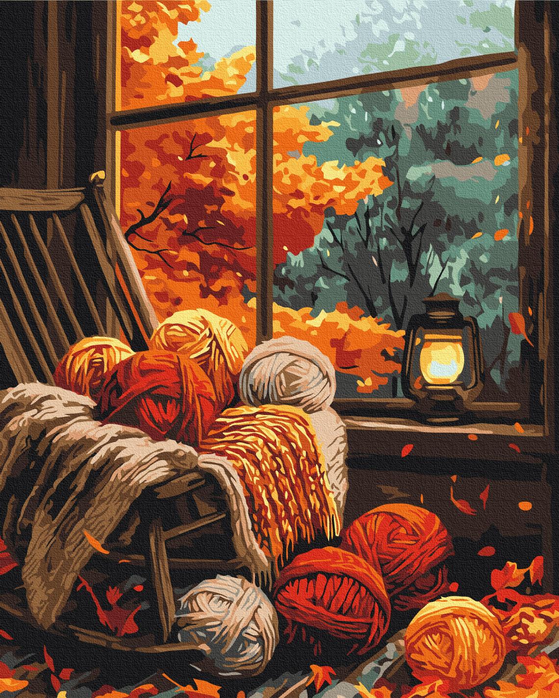 Картина по номерам Brushme Осенний уют 40x50 см (BS54174)