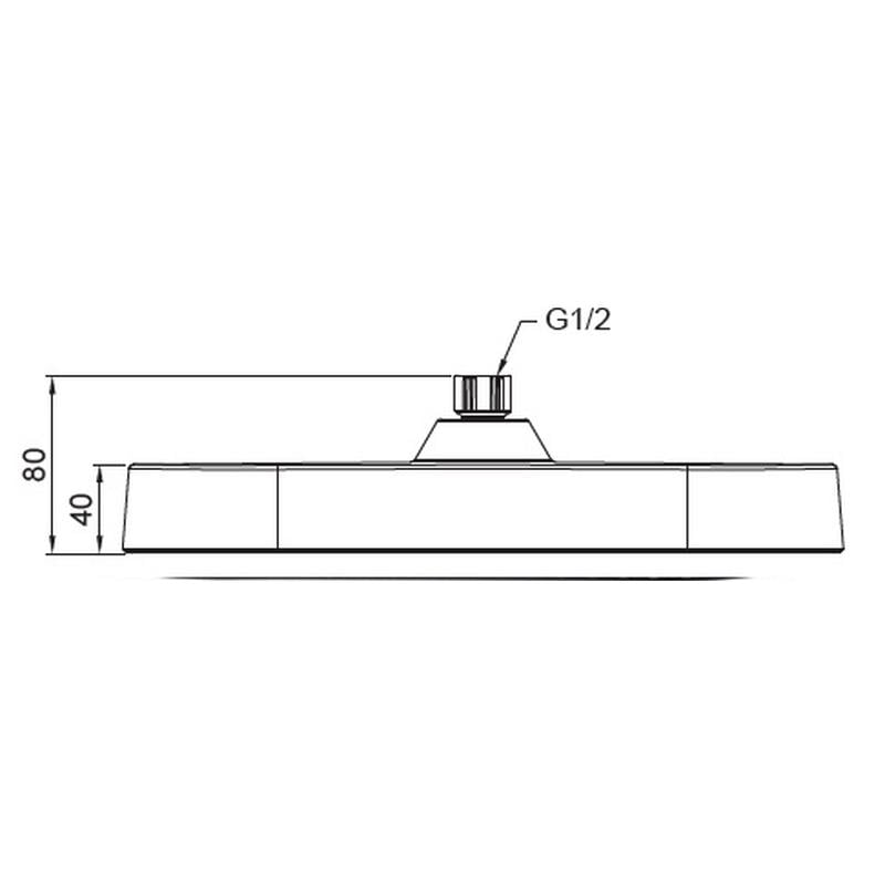 Душевая лейка потолочная KOER KP-0404-01-OH 325x200 мм (KR5000) - фото 2 Душевая лейка потолочная KOER KP-0404-01-OH 325x200 мм (KR5000) - фото 2