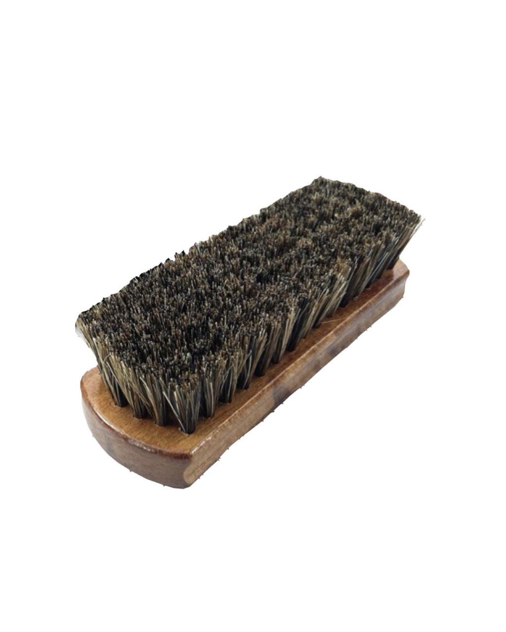 Щетка из конского ворса универсальна для мытья химчистки чистки кожи кожаных изделий 14,5х4,7х4 см н - фото 2