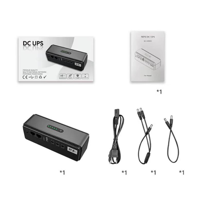 Источник бесперебойного питания Wi-Fi роутера Mini DC UPS 8800mAh/18W - фото 4 Источник бесперебойного питания Wi-Fi роутера Mini DC UPS 8800mAh/18W - фото 4