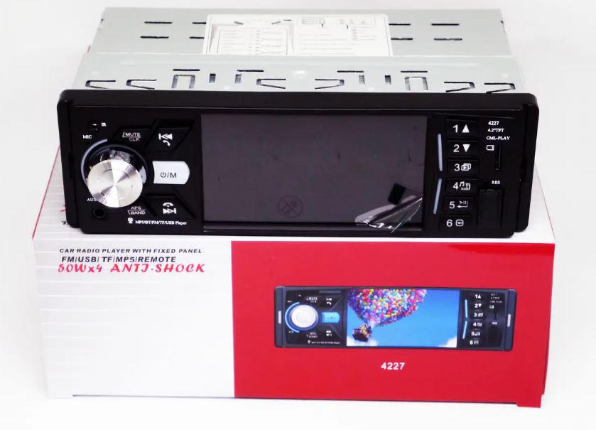 Автомагнітола 1DIN 4227 ISO экран 4,1'' DIVX/MP3/USB/SD/Bluetooth (17507) - фото 4