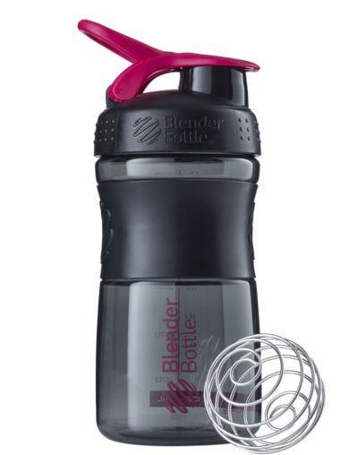 Шейкер спортивний Blender Bottle SportMixer Flip 20 oz/590 мл Black/Pink (A-011893)