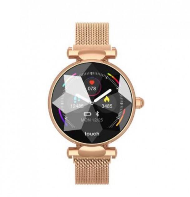 Жіночий смарт-браслет Sunroz B80 1,04" IP67 Золотистий (SUN3625)