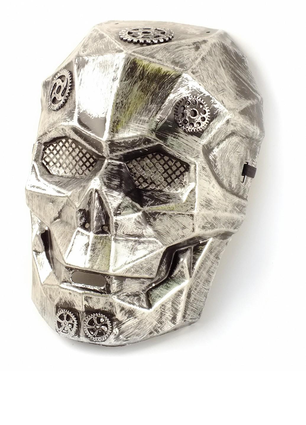 Маска Стимпанк Череп 3D пластик (19-188SL)