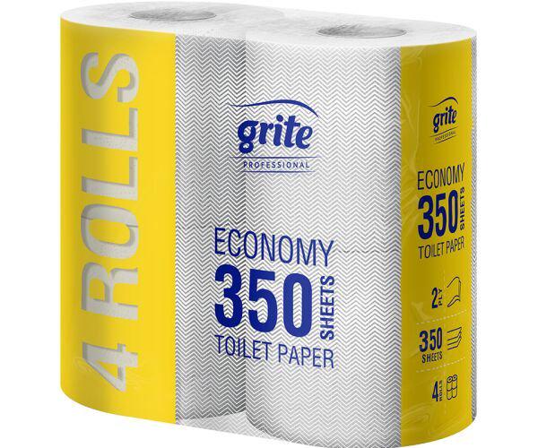 Туалетная бумага двухслойная GRITE Eco Mini 4 рулона (17812)