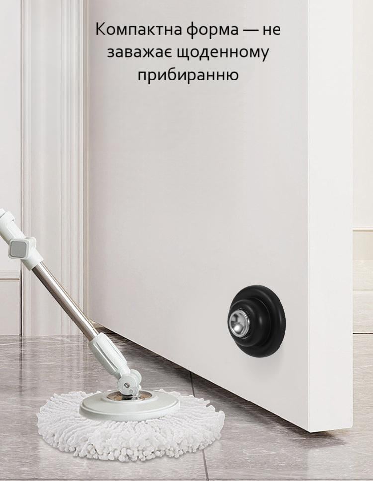 Стопор дверной магнитный Черный (29507) - фото 7 Стопор дверной магнитный Черный (29507) - фото 7