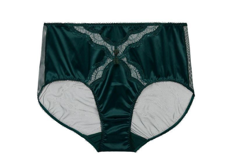 Труси з високою талією Dita von Teese XXXL Смарагдовий (15955-eden)