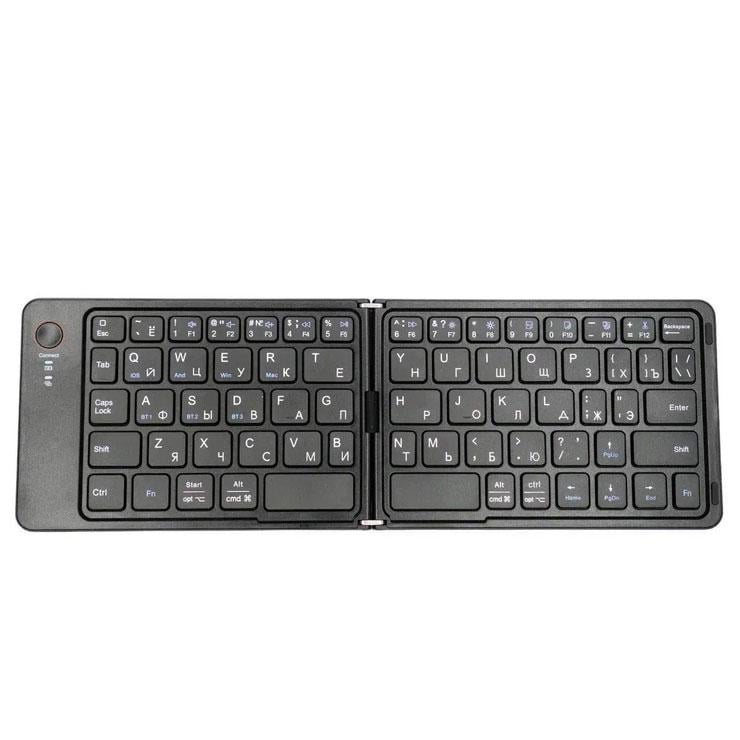 Беспроводная складная клавиатура Folding Scissor Foot Keyboard HB-028 Черный (1011162-Black)