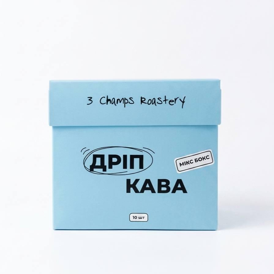 Дріп-кава 3 Champs Roastery мікс 10 шт. (36812244)