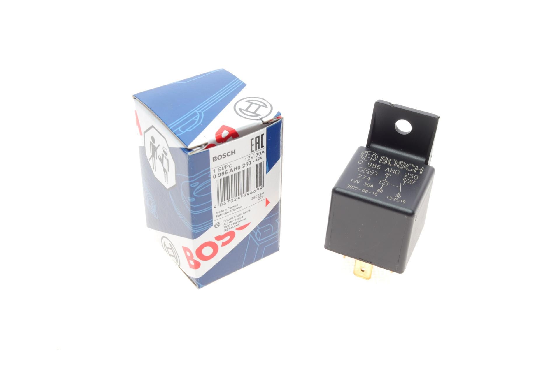 Реле многофункциональное 12V Hyundai/Toyota- (0 986 AH 0 250)