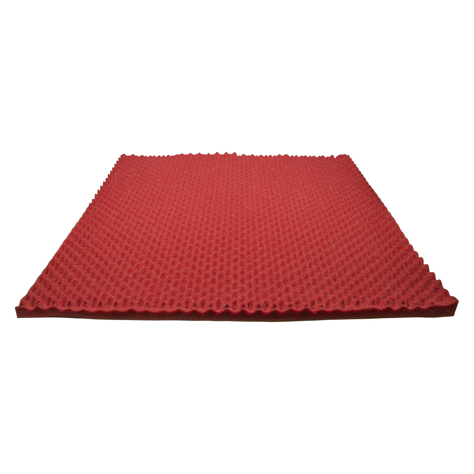 Акустический поролон негорючий ячеистый Ecosound Волна 30 100х100 см Бордовый (848)