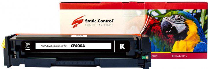 Картридж Static Control Parrot сумісний аналог HP CF400A 201A/Canon 045 Black (002-01-LF400A)