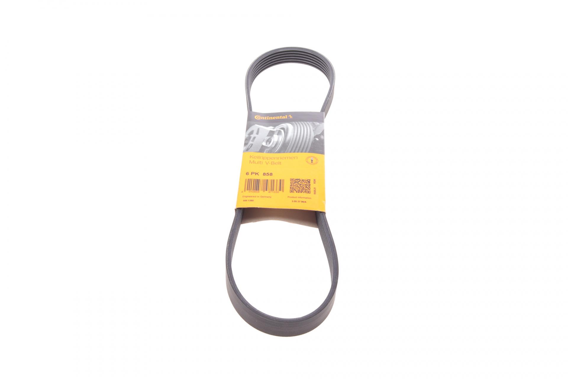 Ремінь генератора Continental Renault Master 2.5D 98-01/Skoda Fabia 1.4TDI 03-07/VW Polo/Fox 1.4TDI 03- - (6PK858)