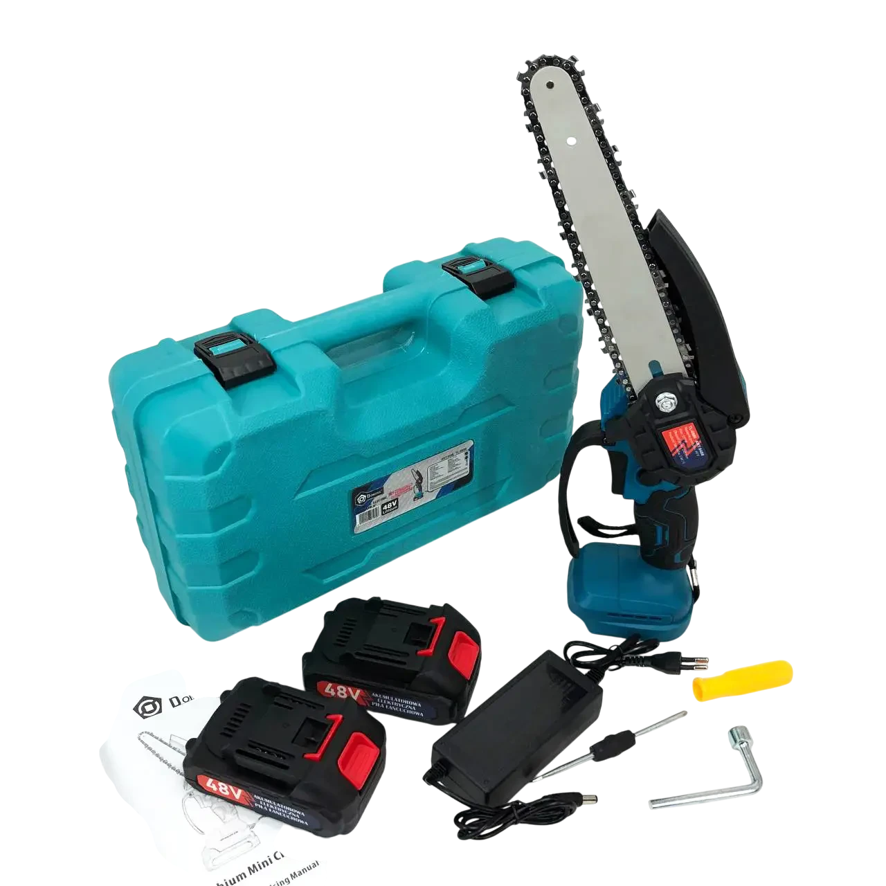 Электропила аккумуляторная Domotec SAW 6-8" 48 Вт садовая цепная (9640)