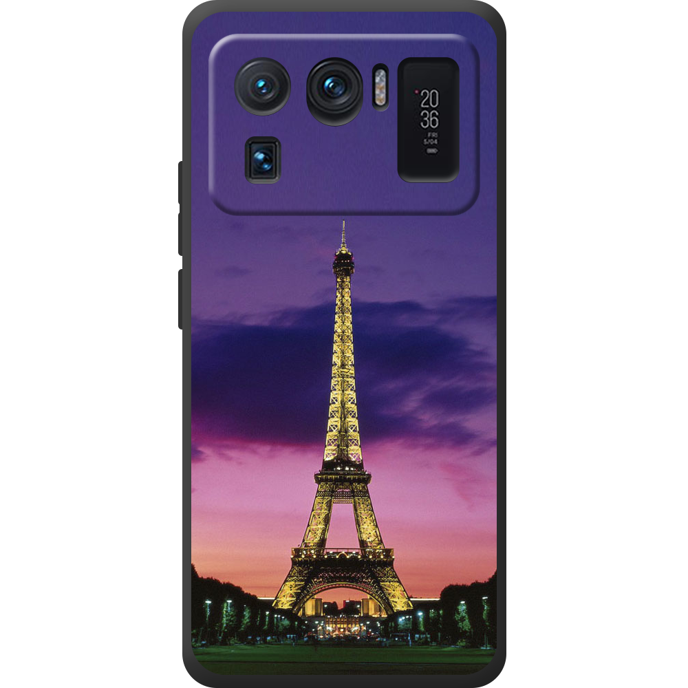 Чехол BoxFace Xiaomi Mi 11 Ultra Полночь в Париже Черный силикон (44424-up964-44449)