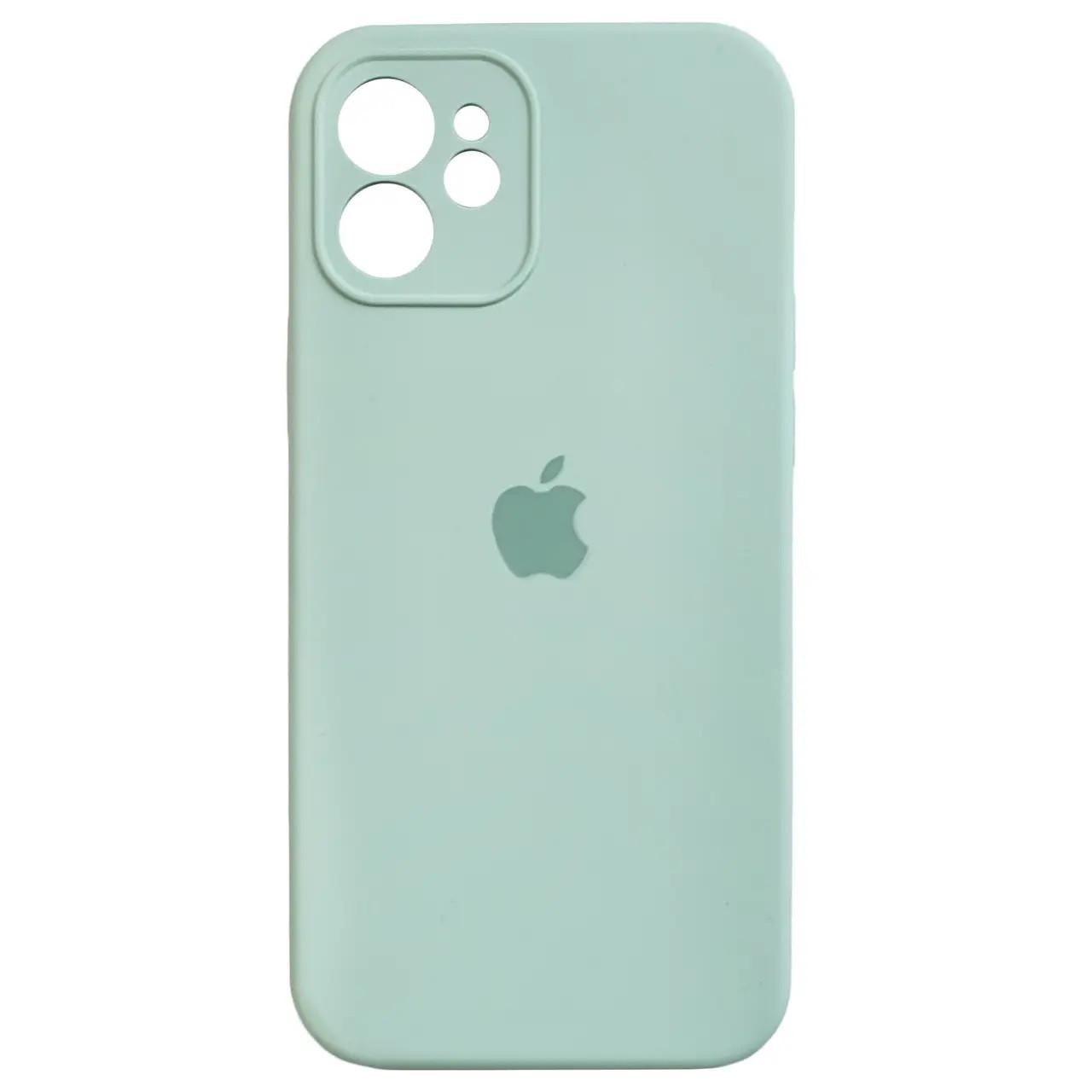 Силиконовый Чехол Накладка Закрытая Камера Silicone Case Full Camera Для iPhone 12 Mint Силиконовый Чехол Накладка Закрытая Камера Silicone Case Full Camera Для iPhone 12 Mint