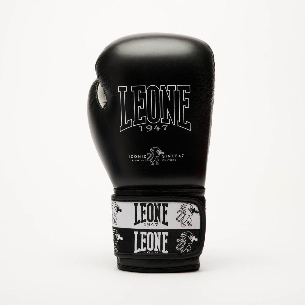 Боксерські рукавички Leone GN208 ICONIC 16 унцій Black (GN208 Black 16oz)