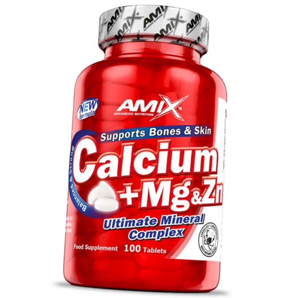 Кальций Магний Цинк Amix Nutrition Calcium+Mg+Zn 100 таб. . (36135004)