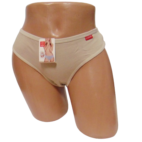 Трусы женские стринги Uokin 3313 в рубчик XL Бежевый (2192110038)