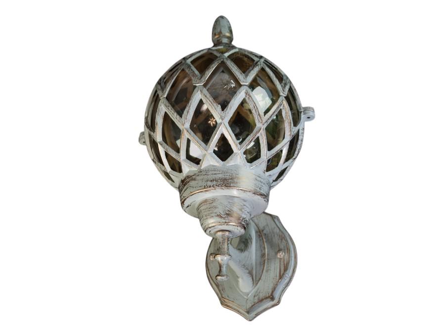 Садовый светильник патрон Е27 Белый/Патина (DJ070-S-W1 WH) - фото 2 Садовый светильник патрон Е27 Белый/Патина (DJ070-S-W1 WH) - фото 2