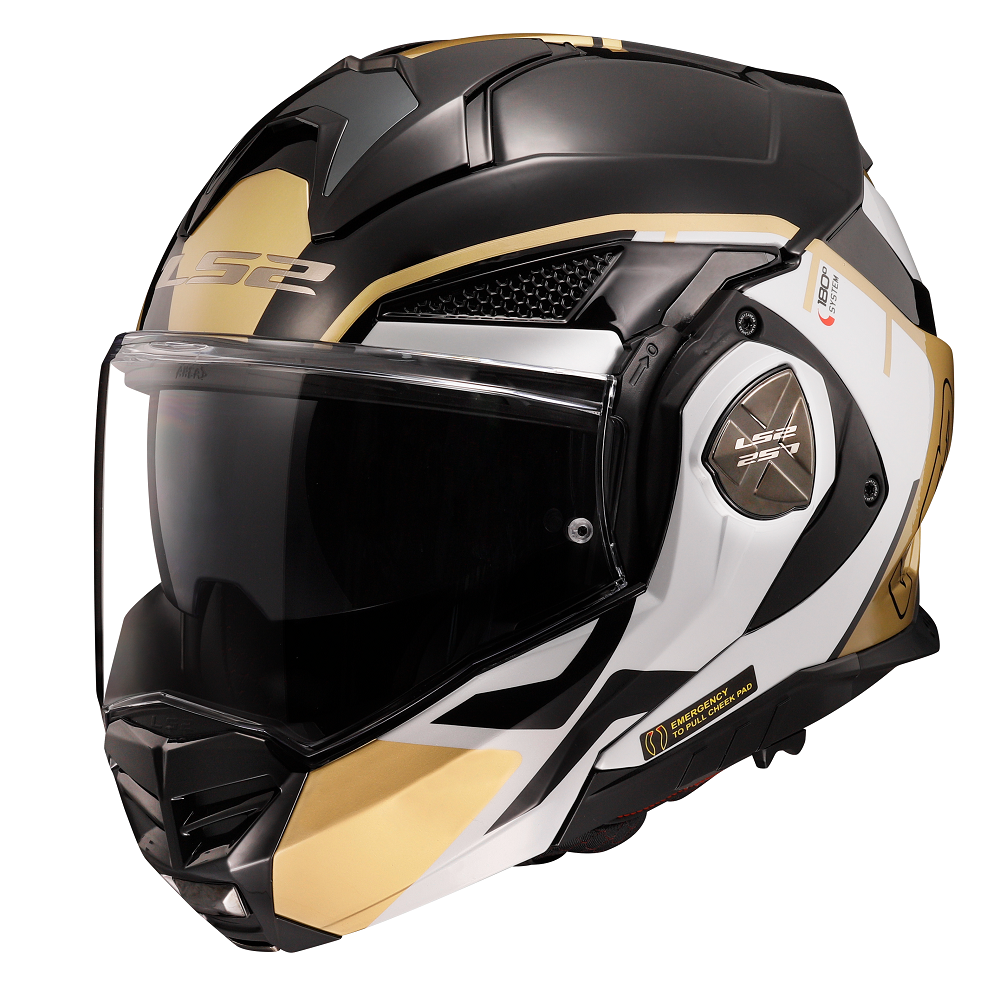 Мотошлем LS2 FF901 Advant X Metryk XL Black/Gold (36801)