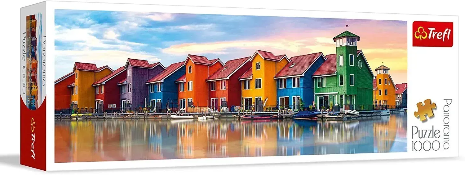 Пазлы Trefl Панорама Гронинген из картона на 1000 эл. Разноцветный (150-98-29034)