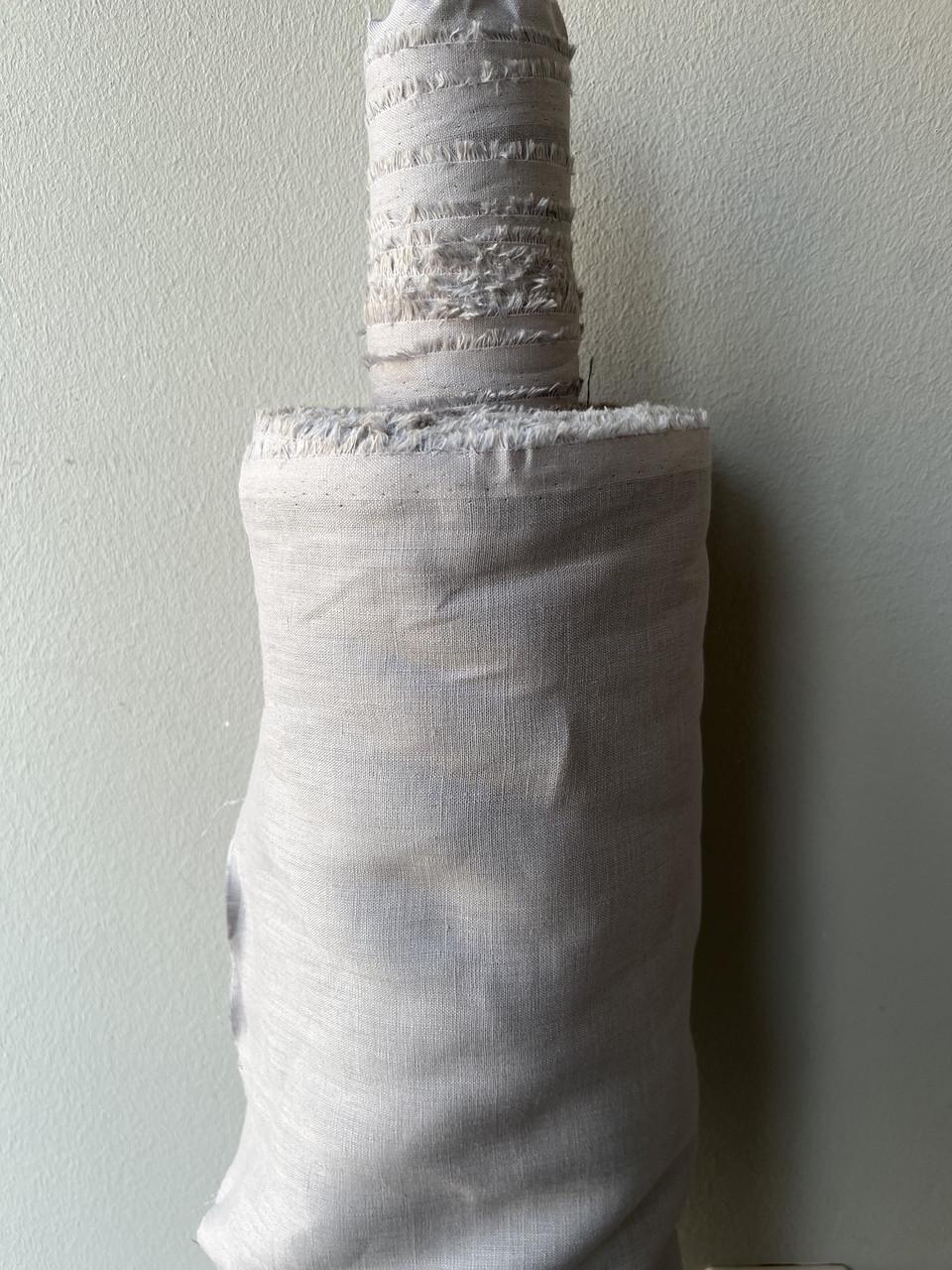 Тканина LINEN PLUS 100% льон 143 см 1292 Світло-сірий - фото 1 Тканина LINEN PLUS 100% льон 143 см 1292 Світло-сірий - фото 1