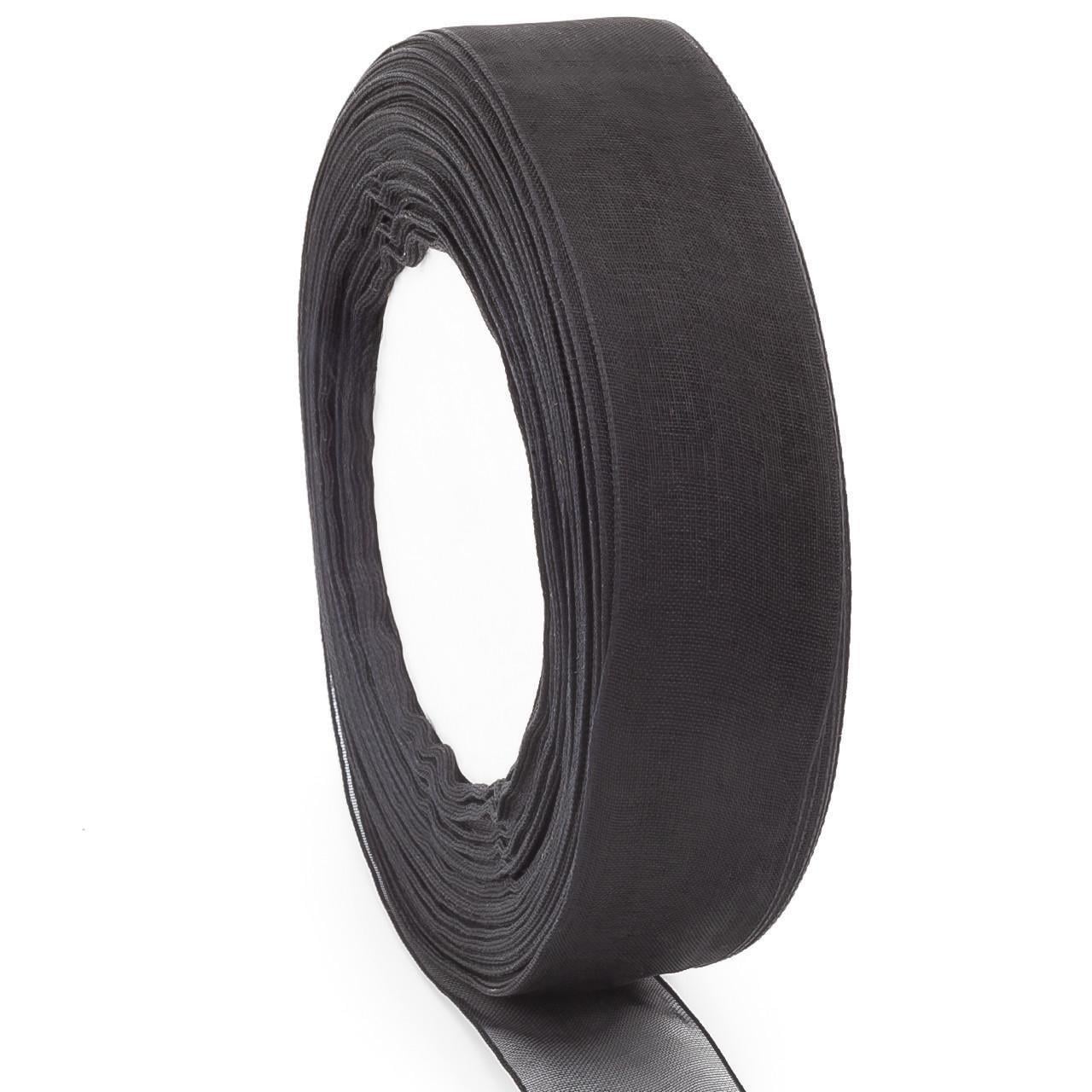 Лента органза 4 см 1 рулон 45 м Черный (ЛТ0040о06) Лента органза 4 см 1 рулон 45 м Черный (ЛТ0040о06)