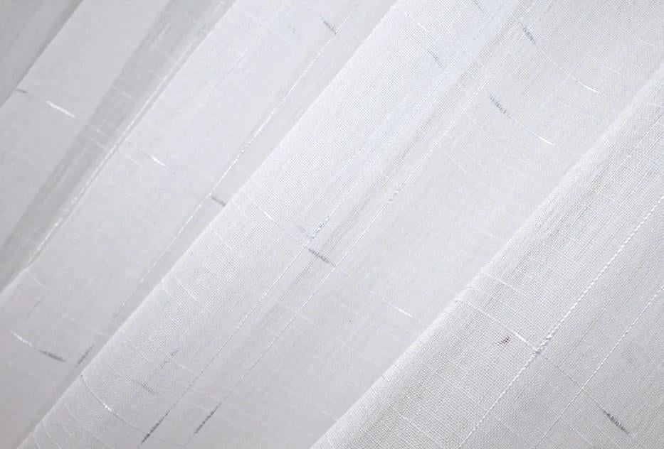 Шторки на кухню з підв'язками 240х170 см Білий (112к) - фото 4