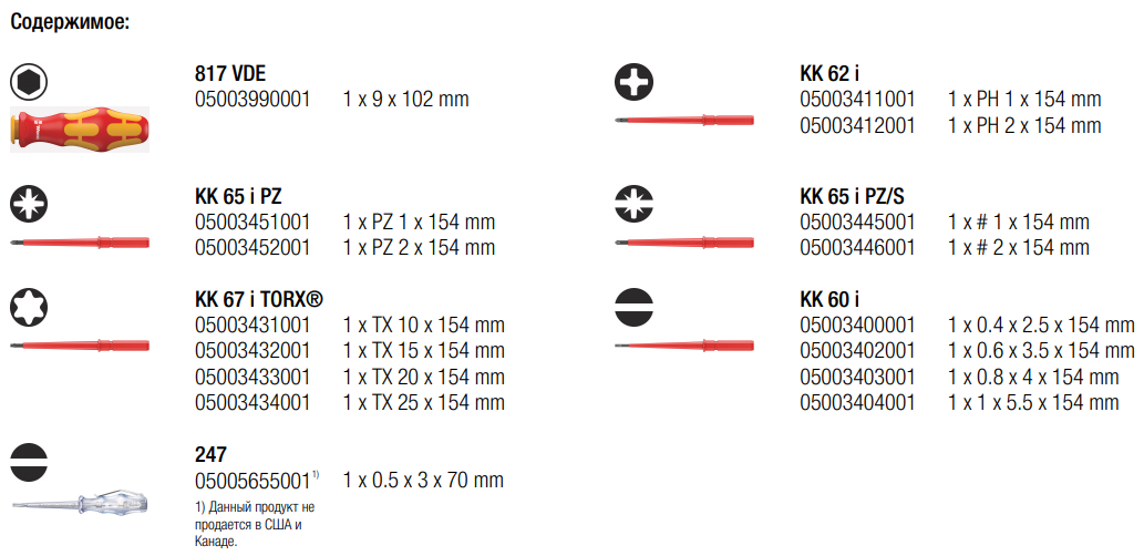 Набор WERA Kraftform Kompakt VDE 16 Universal 1 (SL, PH, PZ, PZ/S, TX) (05003474001) - фото 9 Набор WERA Kraftform Kompakt VDE 16 Universal 1 (SL, PH, PZ, PZ/S, TX) (05003474001) - фото 9