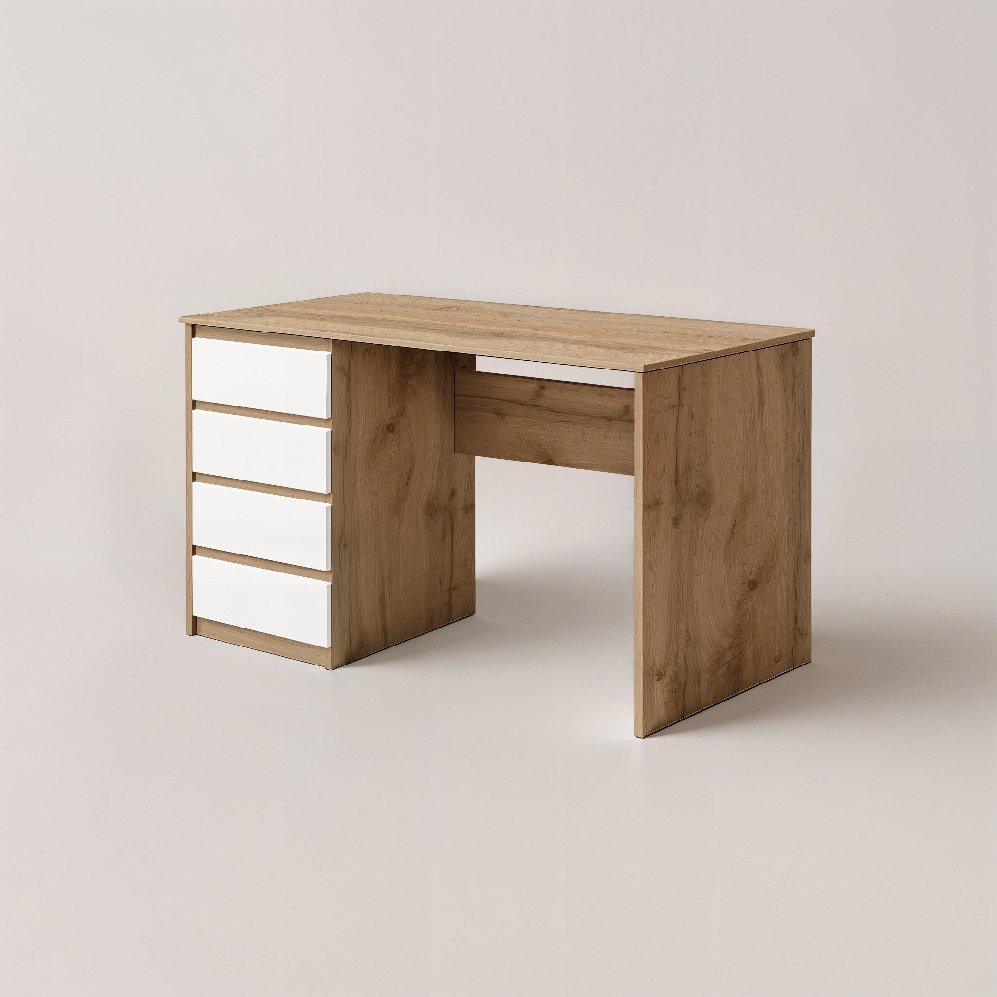 Стіл письмовий лівий Арес 1104x514x760 мм Дуб Аппалачі/Білий - фото 3 Стіл письмовий лівий Арес 1104x514x760 мм Дуб Аппалачі/Білий - фото 3