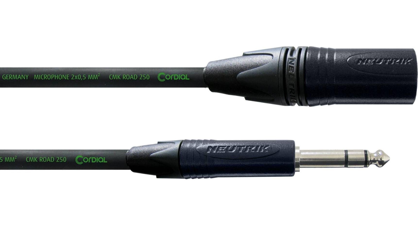 Аудіокабель балансовий Cordial CRM 2,5 MV Jack 6.3 XLR Male 2,5 м