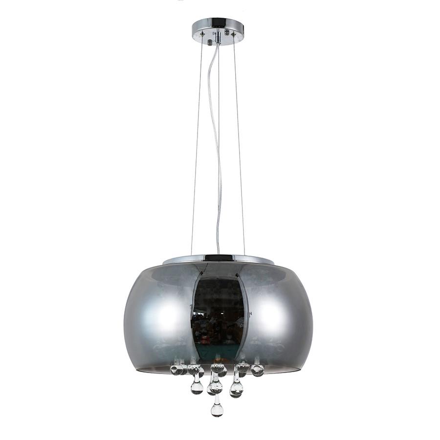 Подвесной светильник 800P8057 led 400х205 SM дымчатое стекло 18W Серебряный Подвесной светильник 800P8057 led 400х205 SM дымчатое стекло 18W Серебряный
