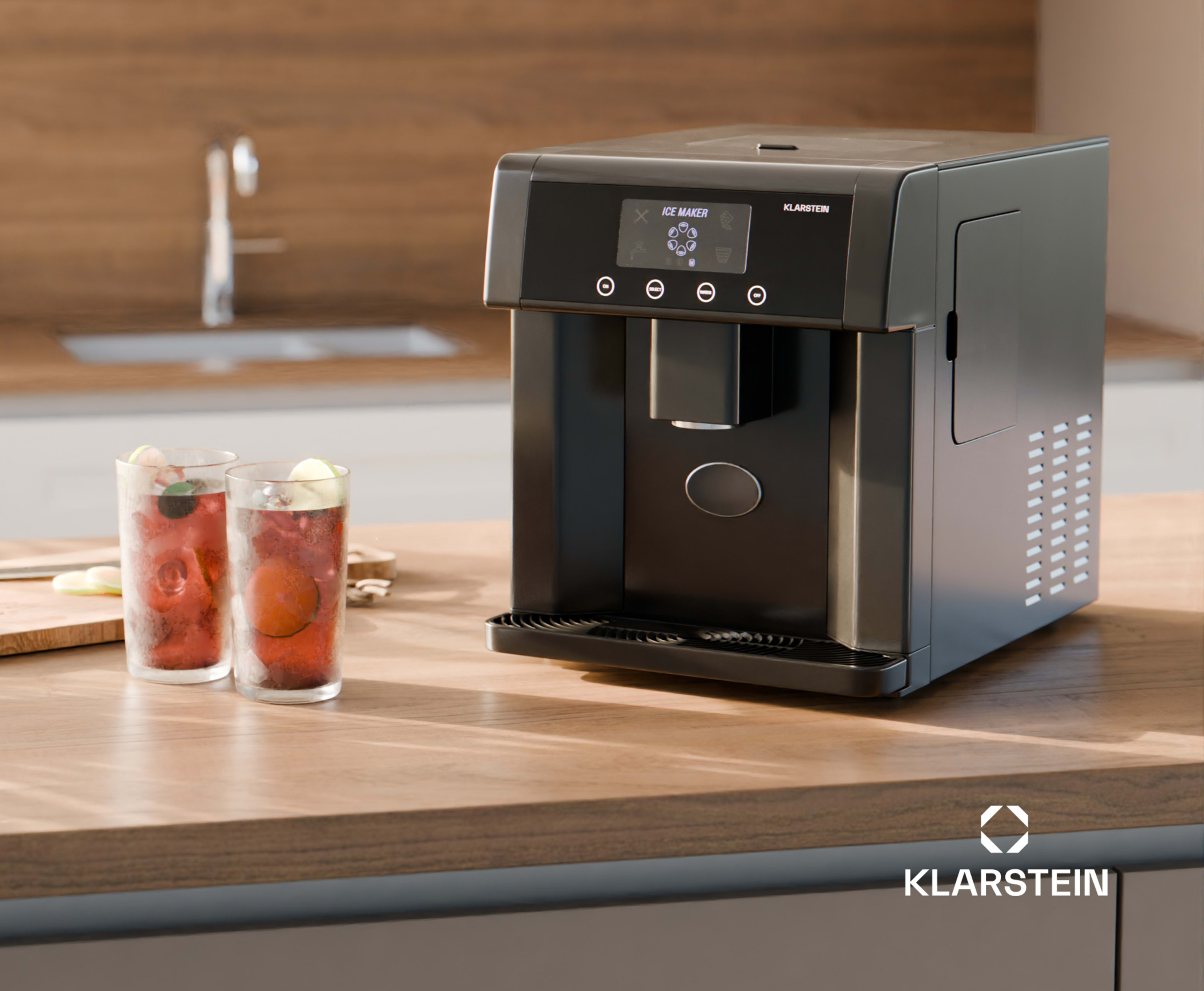 Льодогенератор Klarstein Eiszeit 165 Вт 10-15 кг/24 год (10046160) (10046160) - фото 6 Льодогенератор Klarstein Eiszeit 165 Вт 10-15 кг/24 год (10046160) (10046160) - фото 6