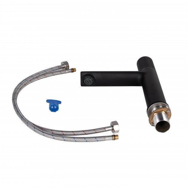 Змішувач Qtap Brno 1067103B для умивальника Чорний матовий - фото 2