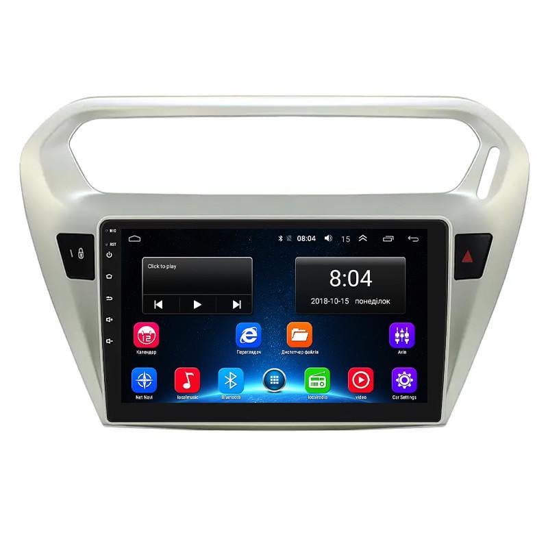 Автомагнитола штатная Lesko для Citroen C-Elysee I 2012-2016 экран 9" 2/32Gb Wi-Fi GPS Base MOB