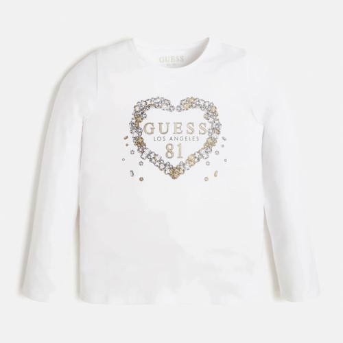 Лонгслив Guess Kids Pure J1BI12J1311 G011 152 см White (18404199)