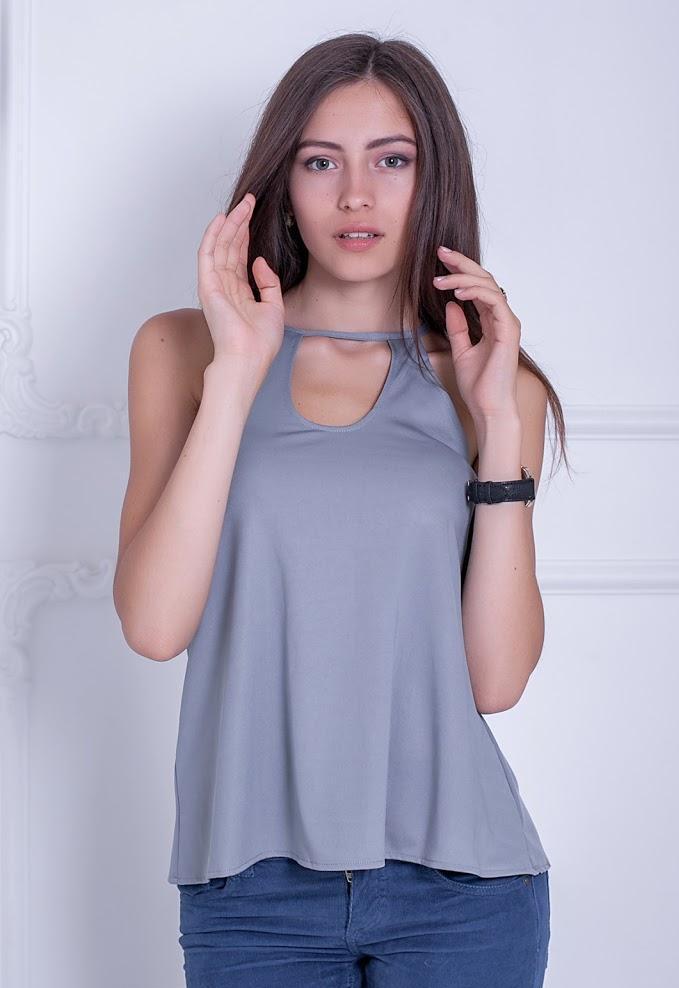 Блузка женская Podium Amelia 19588-GREY XL Серый