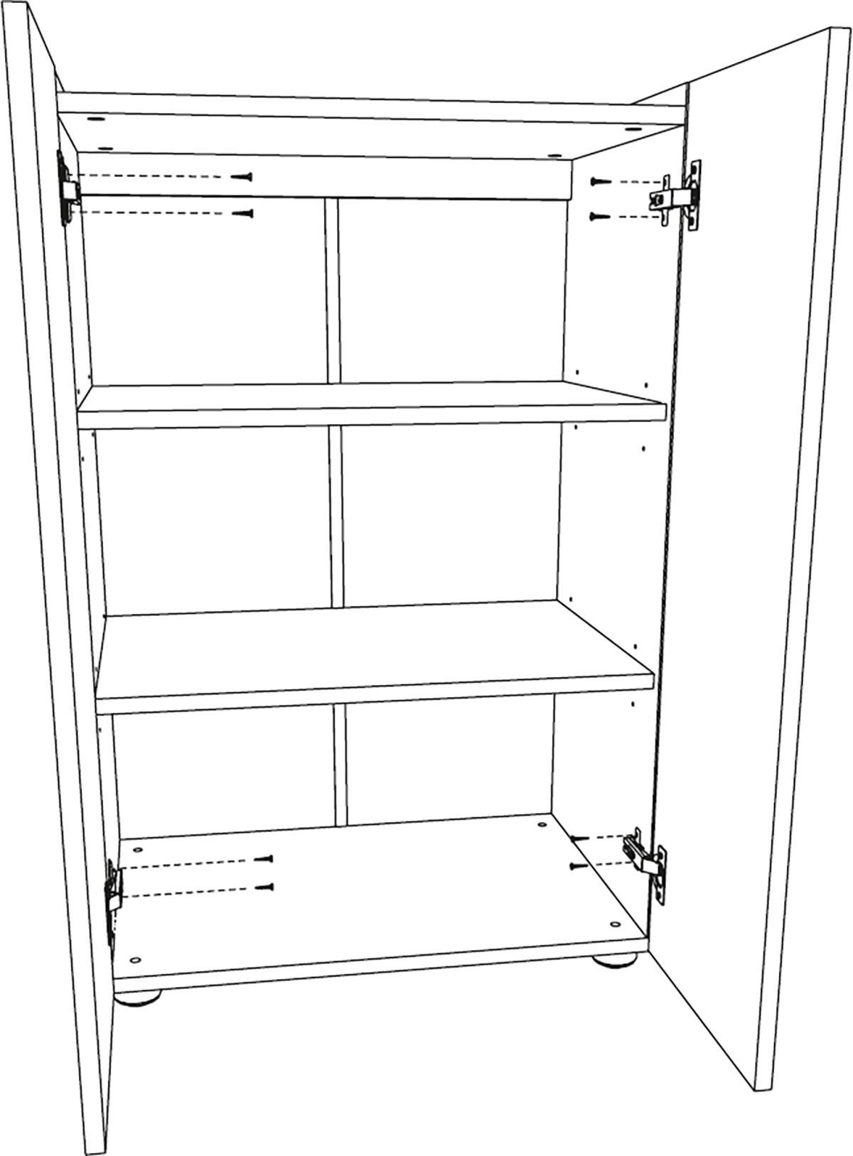 Комод Компанит МГ-6 Тумба-1 60х42х90 см Дуб комби - фото 3