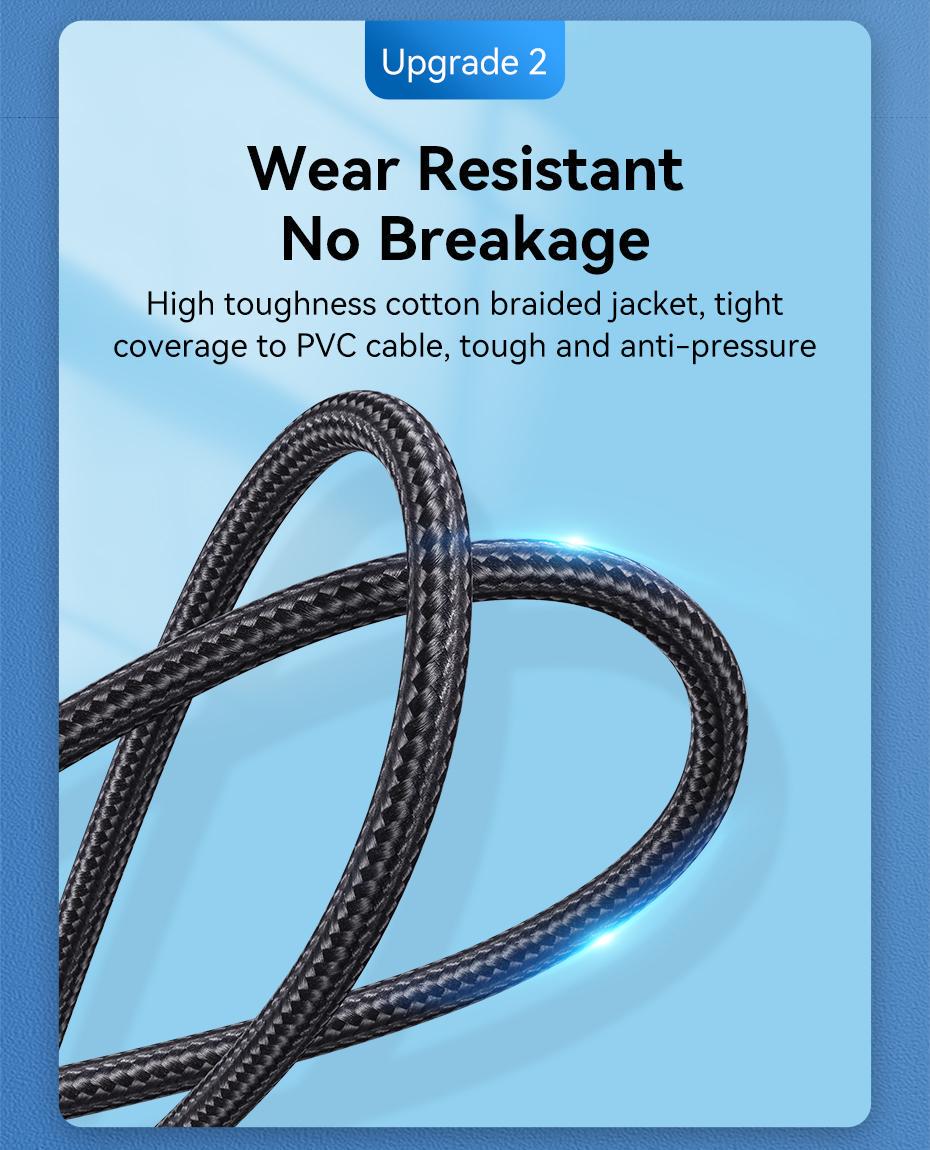 Кабель Vention HDMI 2.1 8K 60Hz 4K 120Hz 2K 144Hz 1080p 160Hz eARC, 12 біт, 48 Гбіт/с 1 м Чорний (ALGLF) - фото 5