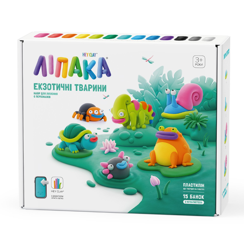 Пластилин воздушный Lipaka экзотические животные 15 цветов (10383) Пластилин воздушный Lipaka экзотические животные 15 цветов (10383)