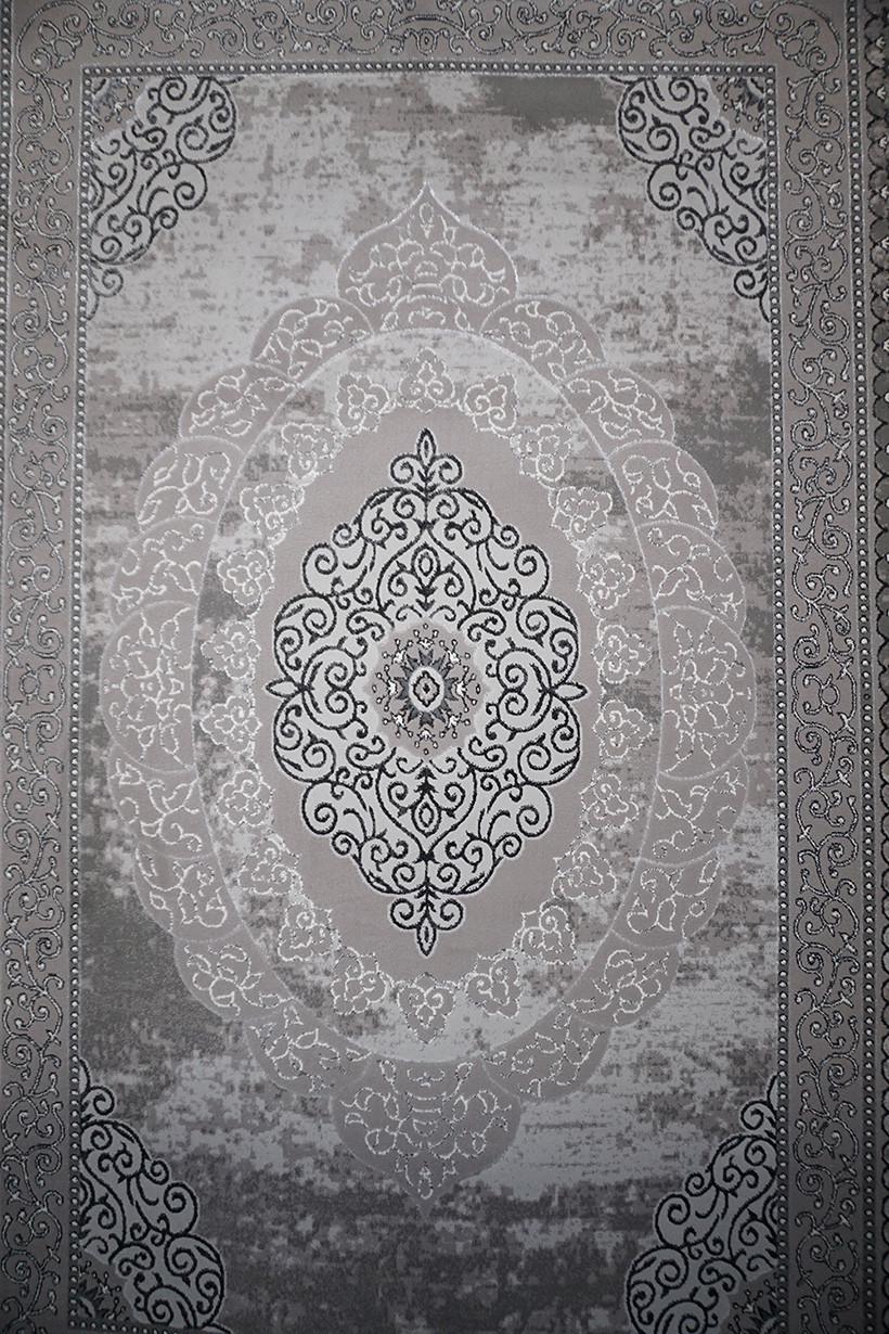 Ковер с коротким ворсом Levado 08098a 80x150 см Grey (93370815)