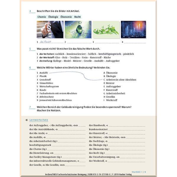 Книга Im Beruf Neu Fachwortschatztrainer Reinigung - фото 4 Книга Im Beruf Neu Fachwortschatztrainer Reinigung - фото 4