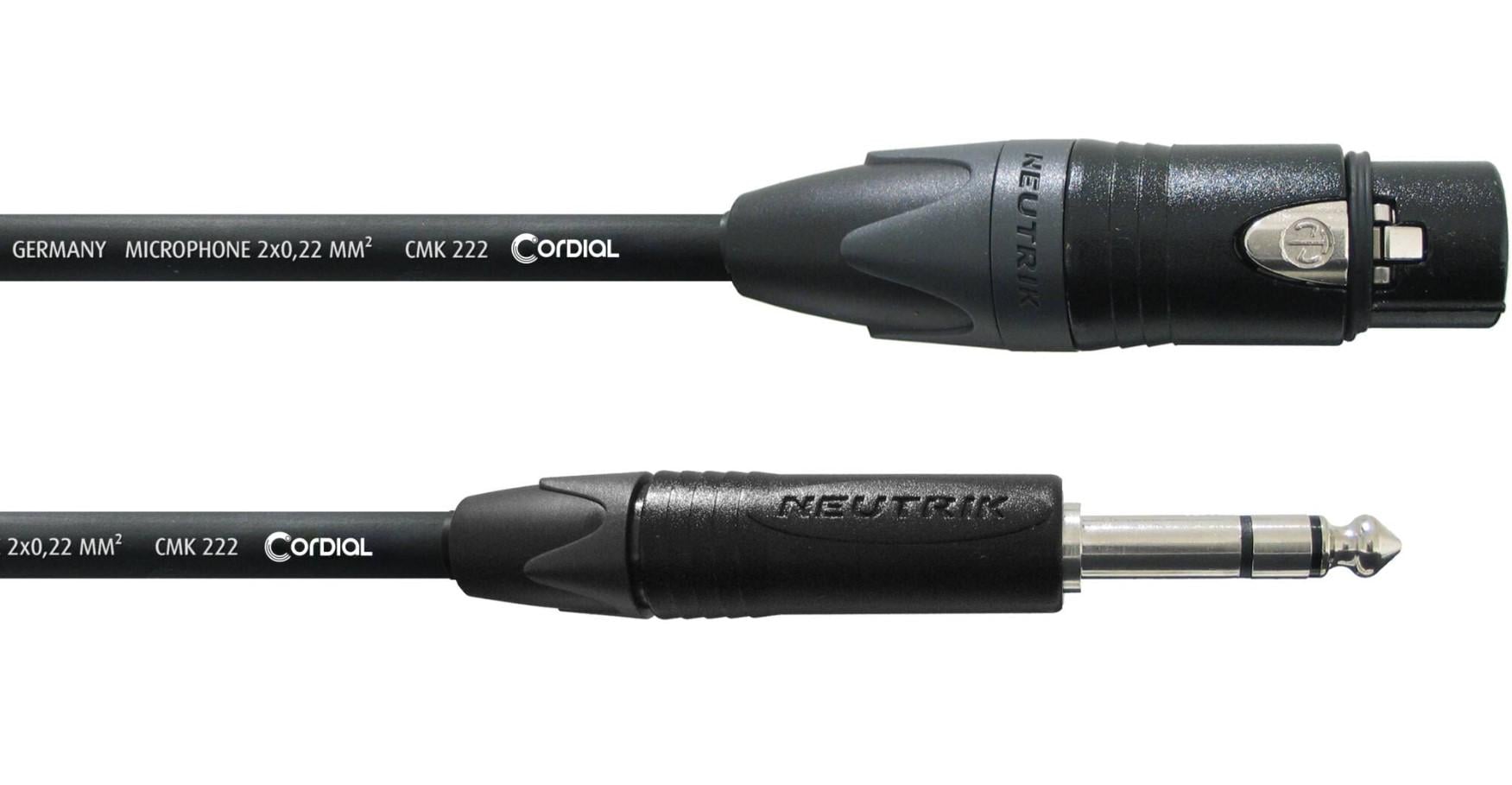 Аудиокабель балансный Cordial CPM 2,5 FV Jack 6.3 XLR Female 2,5 м